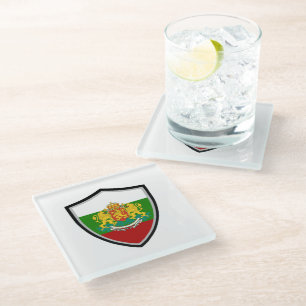 Bulgarisches Wappen Glasuntersetzer