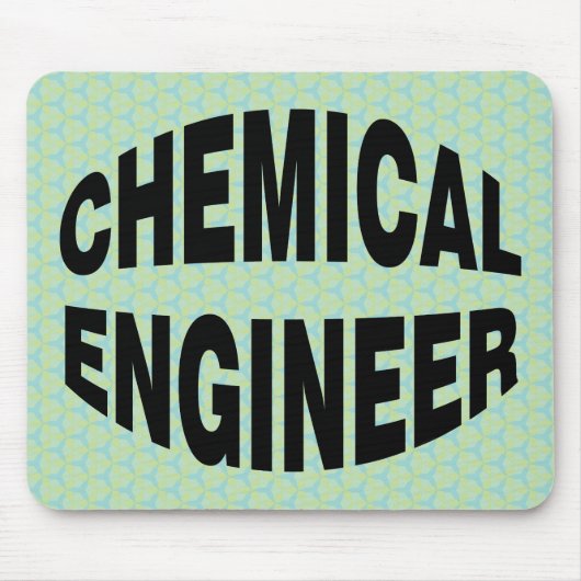 Bulging Black Chemical Engineer Text Mousepad (Vorne)