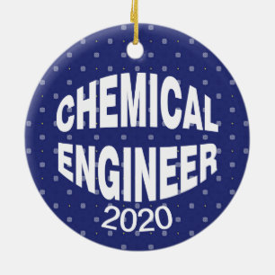 Bulging Chemical Engineer Keramik Ornament