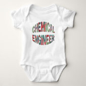 Bulging Chemical Engineer Text Baby Strampler (Vorderseite)