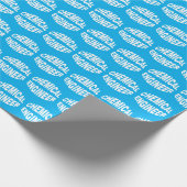 Bulging Chemical Engineer Text Geschenkpapier (Ecke)
