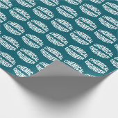 Bulging Chemical Engineer Text Geschenkpapier (Ecke)