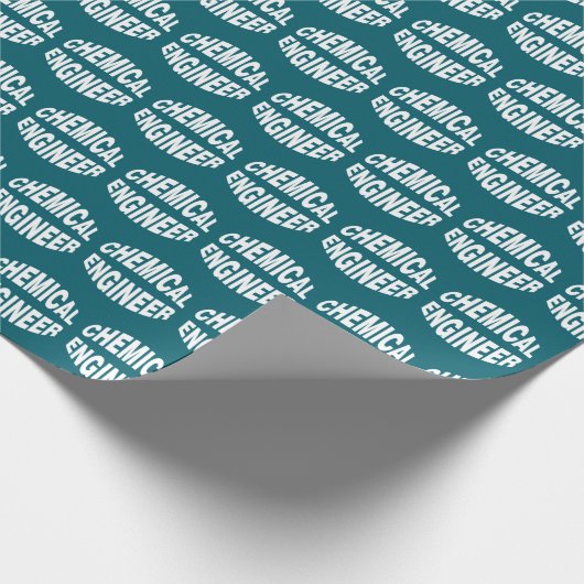 Bulging Chemical Engineer Text Geschenkpapier (Ecke)