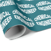 Bulging Chemical Engineer Text Geschenkpapier (Rolleneckpunkt)