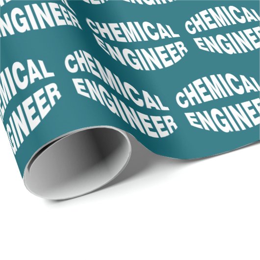 Bulging Chemical Engineer Text Geschenkpapier (Rolleneckpunkt)
