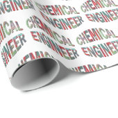 Bulging Chemical Engineer Text Geschenkpapier (Rolleneckpunkt)