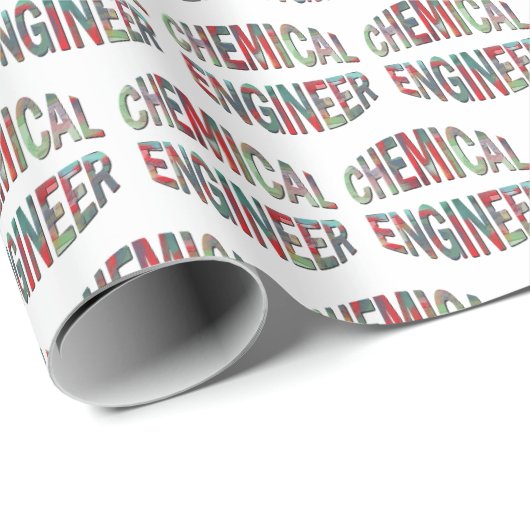 Bulging Chemical Engineer Text Geschenkpapier (Rolleneckpunkt)