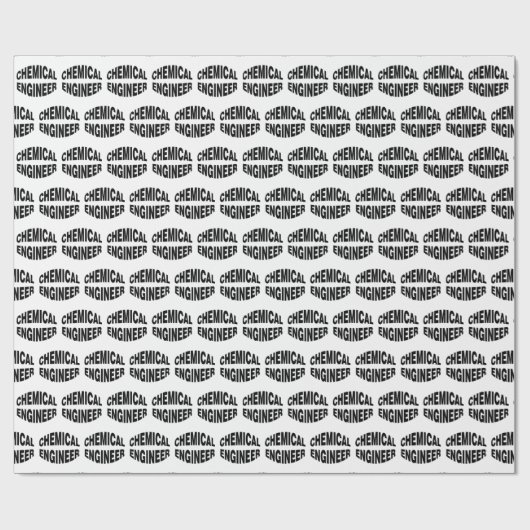 Bulging Chemical Engineer Text Geschenkpapier (Flach)