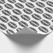 Bulging Chemical Engineer Text Geschenkpapier (Ecke)