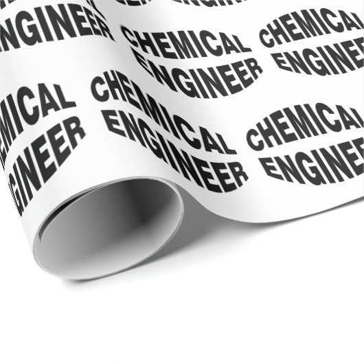Bulging Chemical Engineer Text Geschenkpapier (Rolleneckpunkt)