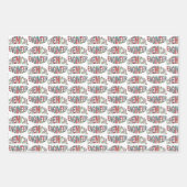 Bulging Chemical Engineer Text Geschenkpapier Set (Vorderseite 2)