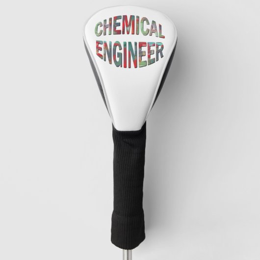 Bulging Chemical Engineer Text Golf Headcover (Vorderseite)