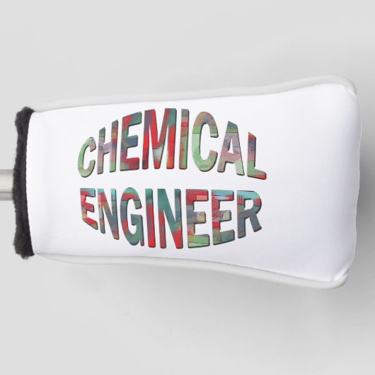 Bulging Chemical Engineer Text Golf Headcover (Vorderseite)