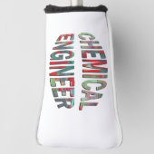 Bulging Chemical Engineer Text Golf Headcover (Rotieren 90)