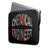 Bulging Chemical Engineer Text Laptopschutzhülle (Vorderseite Links)