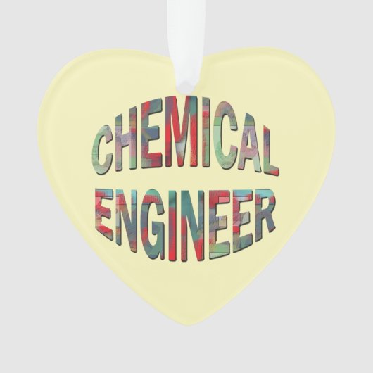 Bulging Chemical Engineer Text Ornament (Vorderseite)