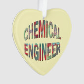 Bulging Chemical Engineer Text Ornament (Vorderseite)