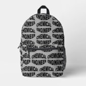 Bulging White Chemical Engineer Text Bedruckter Rucksack (Vorderseite)