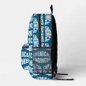 Bulging White Chemical Engineer Text Bedruckter Rucksack (Rechts)