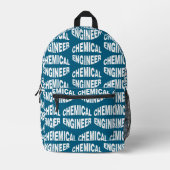 Bulging White Chemical Engineer Text Bedruckter Rucksack (Vorderseite)