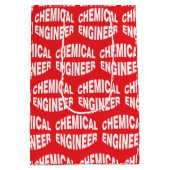 Bulging White Chemical Engineer Text Mittlere Geschenktüte (Rückseite)
