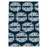 Bulging White Chemical Engineer Text Mittlere Geschenktüte (Rückseite)