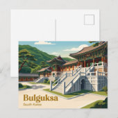 Bulguksa-Tempel Südkorea Postkarte (Vorne/Hinten)