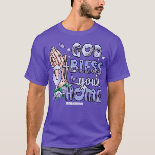 Bulimia Bewusstsein Gott segne Hoffnung T-Shirt