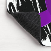 Bulimie-lila Band mit Gekritzel Mousepad (Ecke)