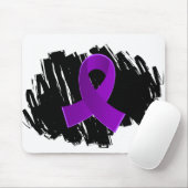 Bulimie-lila Band mit Gekritzel Mousepad (Mit Mouse)