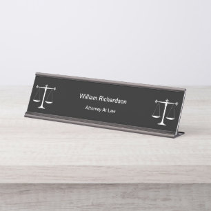 Bulk Attorney Office Modernes Desk Name Teller Schreibtischnamensplakette