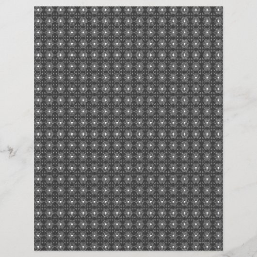 Bulk B&W Mediterranean Tile Scrapbook Pages Flyer (Hinten)