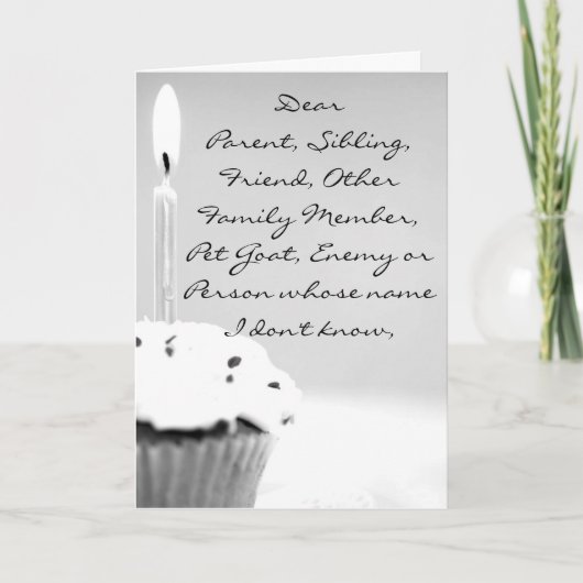 Bulk Birthday Karte (Vorderseite)