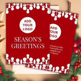 Bulk Business Holiday Card | Logo-Upload Feiertagskarte