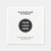 Bulk Catering Corporate Logo Branded Event Supply Serviette (Vorderseite)