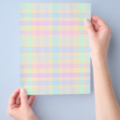 Bulk - Easter Pastel Plaid Scrapbook Paper Flyer (Hand)