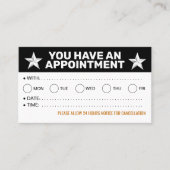 Bulk-Ernennungskarten (Schwarz-Weiß-Erinnerungen) Terminkarte (Vorderseite)