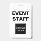 Bulk Event Staff ID Two Side Design Ausweis (Vorderseite)