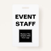 Bulk Event Staff ID Two Side Design Ausweis (Vorderseite)