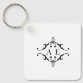 Bulk-Gastgeschenk Hochzeit - Custom Monogram Schlüsselanhänger (Vorderseite)
