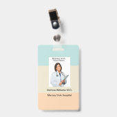 Bulk Medical Staff Basic Foto ID Abzeichen Ausweis (Vorderseite mit Clip)