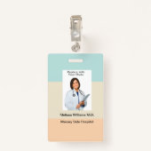 Bulk Medical Staff Basic Foto ID Abzeichen Ausweis (Rückseite mit Klammer)