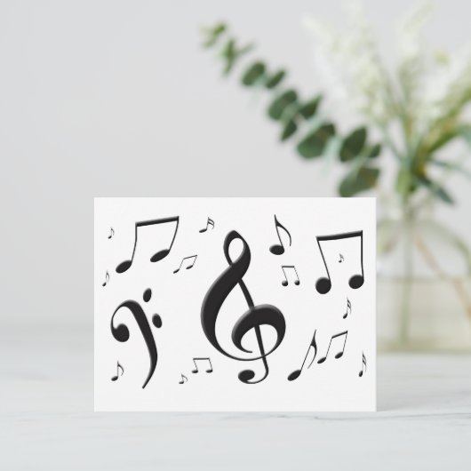 Bulk-Musiknoten Postkarte (Stehend Vorderseite)
