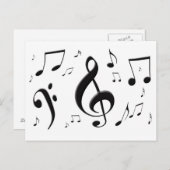 Bulk-Musiknoten Postkarte (Vorne/Hinten)