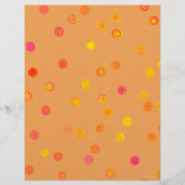 Bulk - Orange Twisty Polka Dot Spiral Scrap Paper Flyer (Hinten)