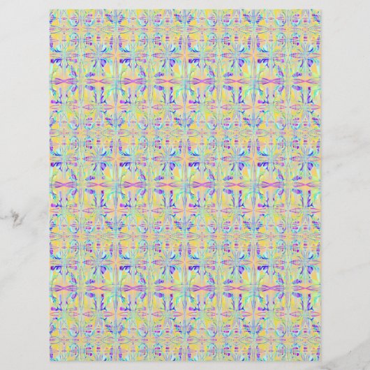 Bulk - Ostern Pastell Abstraktes Scrapbook Papier (Vorne)