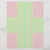 Bulk - Ostern Pastell Kreuz Scrapbook Papier (Hinten)