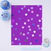 Bulk - Purple Twisty Polka Dot Spiral Scrap Paper Flyer (Einzeln)