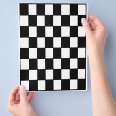 Bulk Schwarz-Weiß-Schachbrett-Sch scrapbook-Seiten Flyer (Hand)