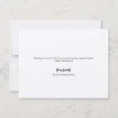 Bulk Thankful Blätter Business Logo Erntedank Dankeskarte (Rückseite)